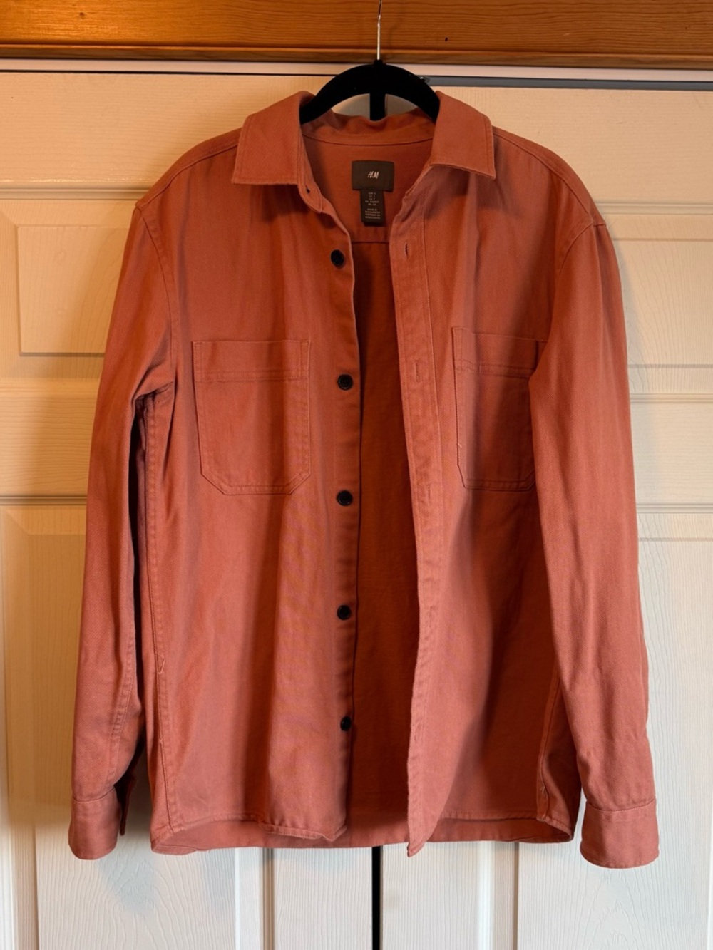 H&M Orange Button-Up